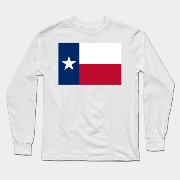 Texas State Flag Long Sleeve T-Shirt by Lucha Liberation